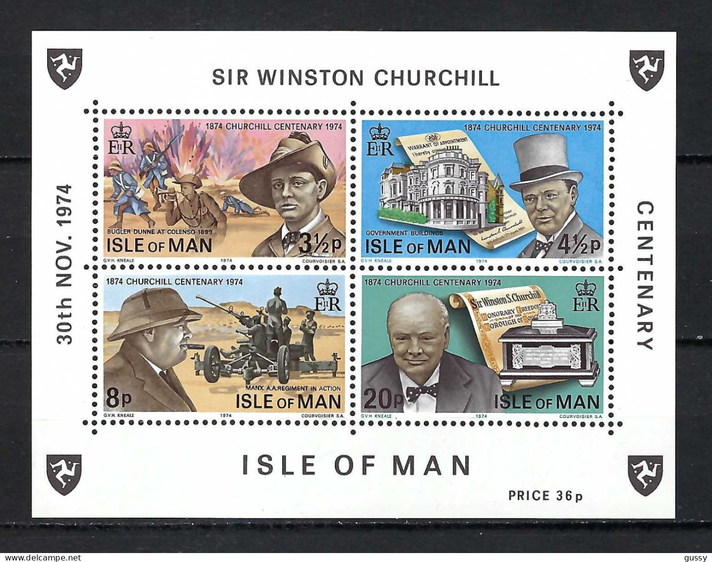 ISLE OF MAN 1995: B&F Neuf** "W. Churchill" - Sir Winston Churchill