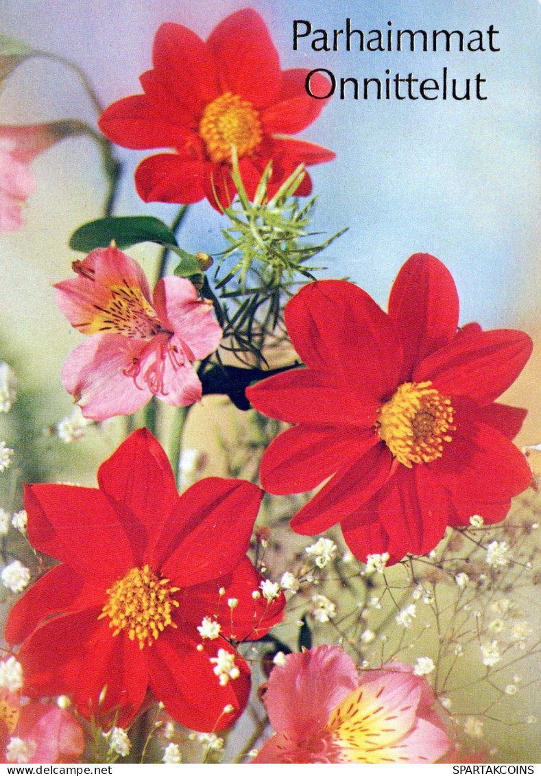 FIORI Vintage Cartolina CPSM #PAR174.IT - Fleurs