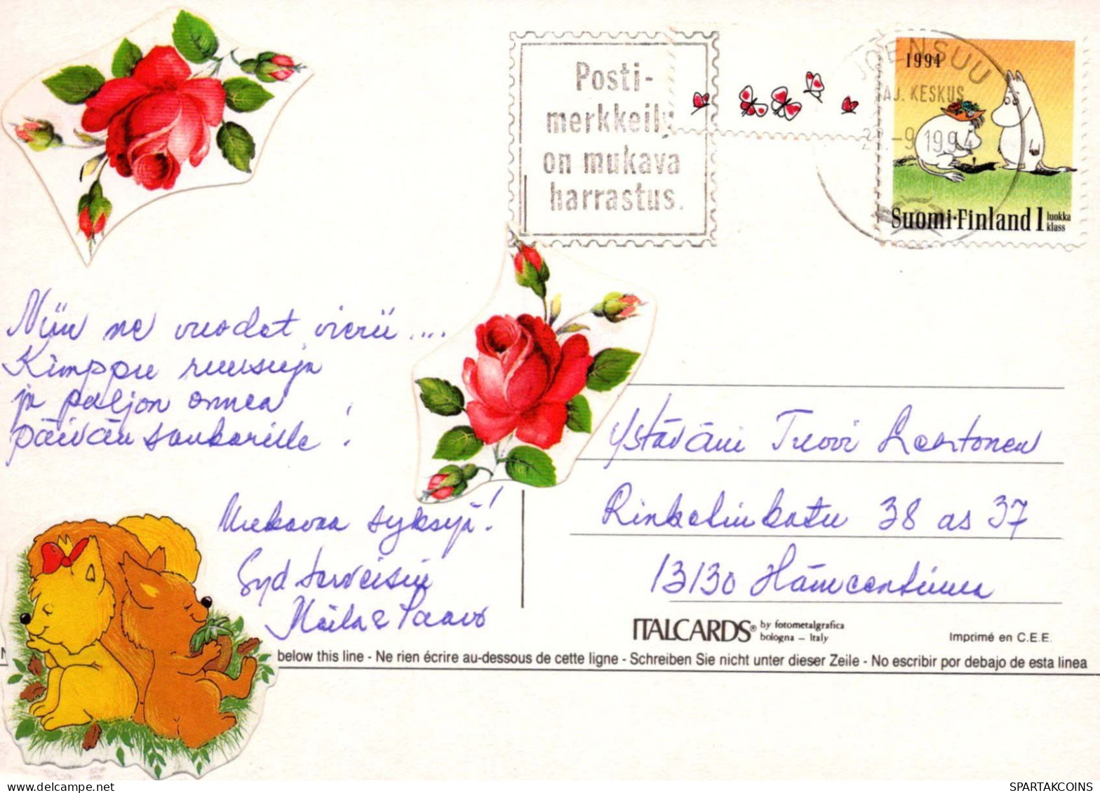 FIORI Vintage Cartolina CPSM #PAR955.IT - Fleurs