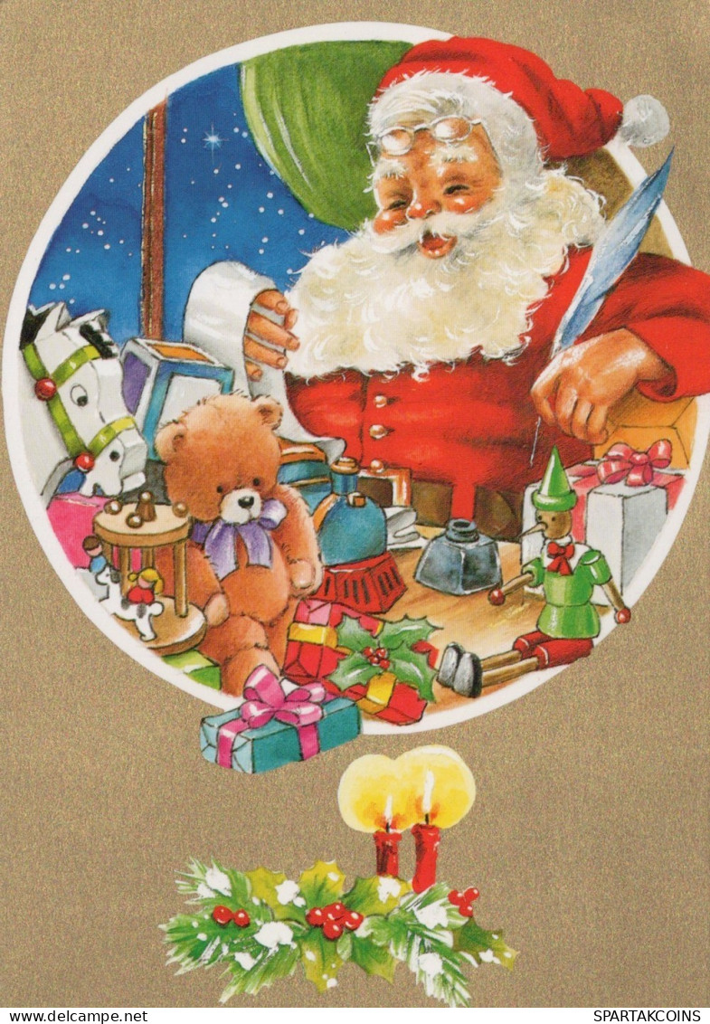 BABBO NATALE Natale Vintage Cartolina CPSM #PAJ780.IT - Santa Claus