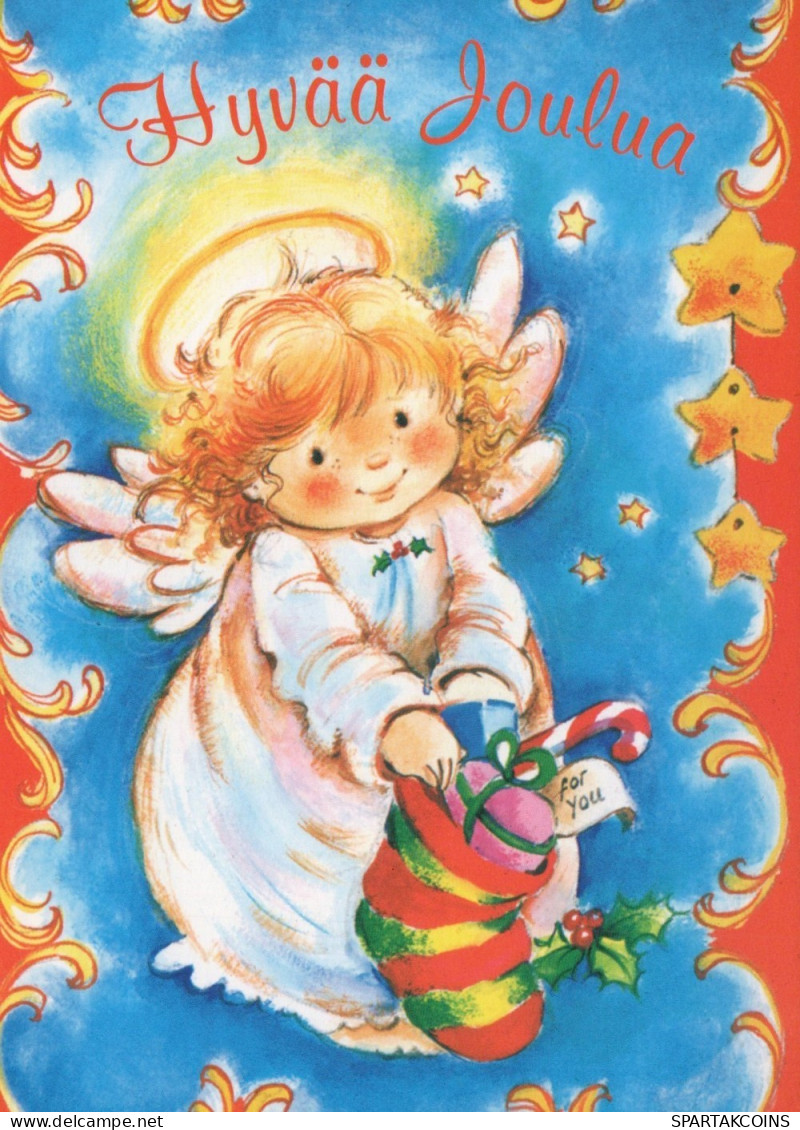 ANGELO Buon Anno Natale Vintage Cartolina CPSM #PAJ374.IT - Angels