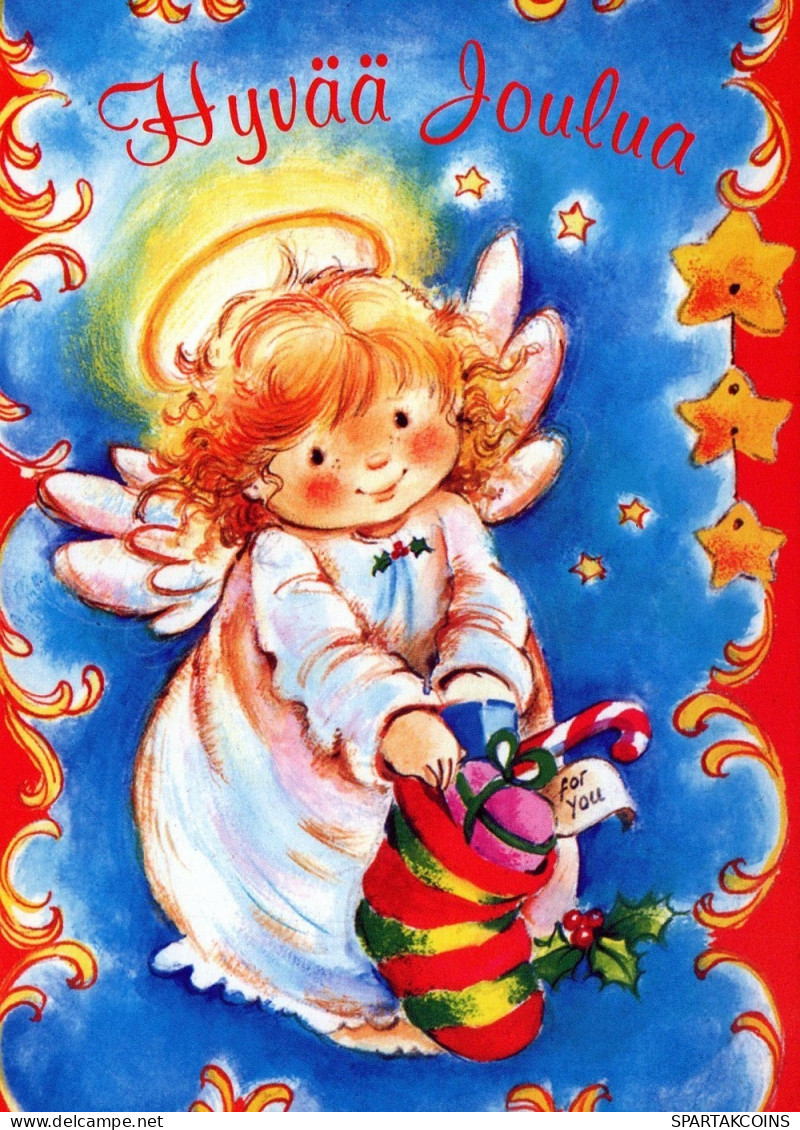 ANGELO Buon Anno Natale Vintage Cartolina CPSM #PAJ374.IT - Anges