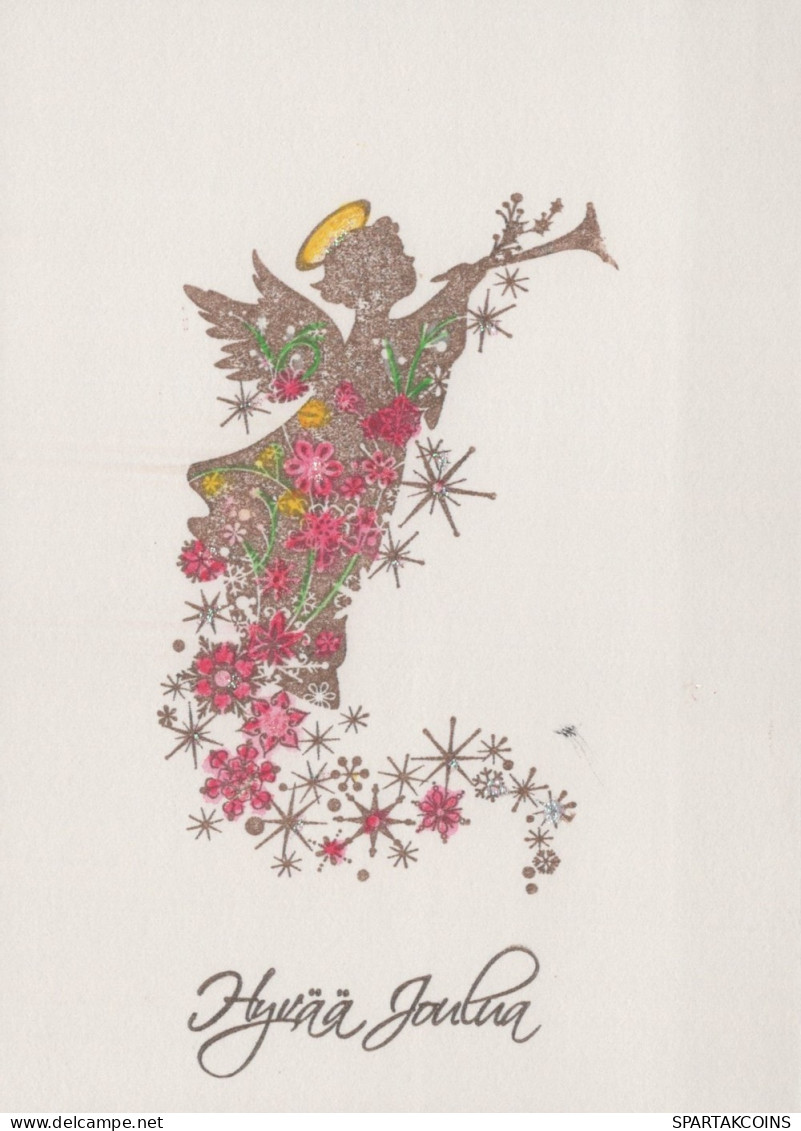 ANGELO Buon Anno Natale Vintage Cartolina CPSM #PAJ250.IT - Angels