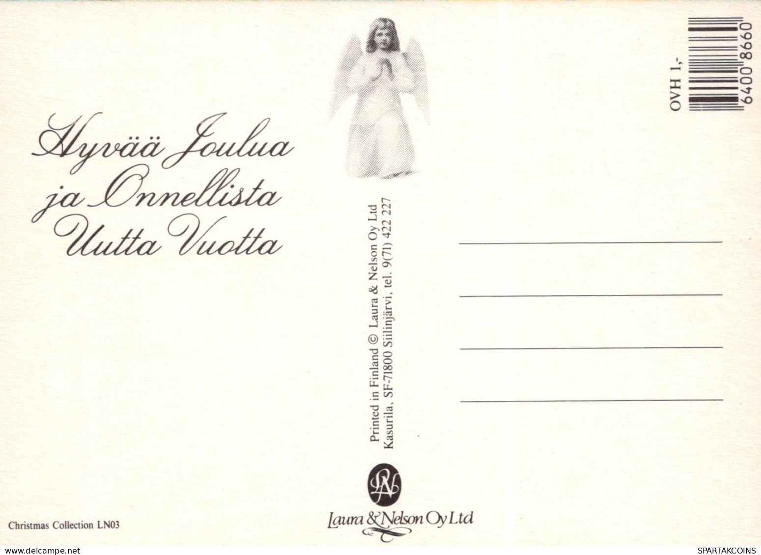 ANGELO Buon Anno Natale Vintage Cartolina CPSM #PAJ313.IT - Angels