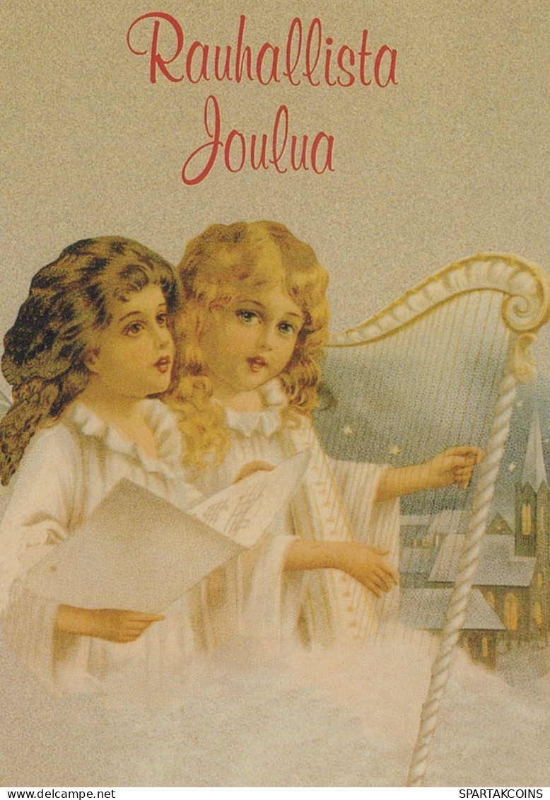 ANGELO Buon Anno Natale Vintage Cartolina CPSM #PAH556.IT - Anges