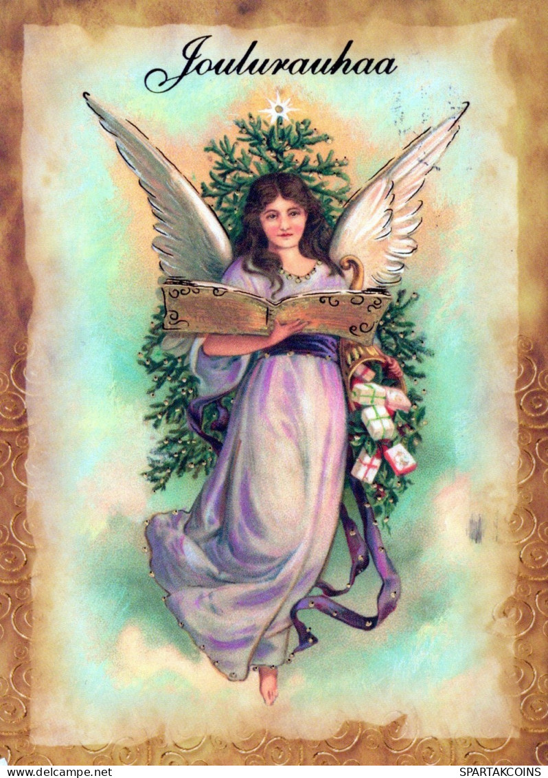 ANGELO Buon Anno Natale Vintage Cartolina CPSM #PAH364.IT - Angels