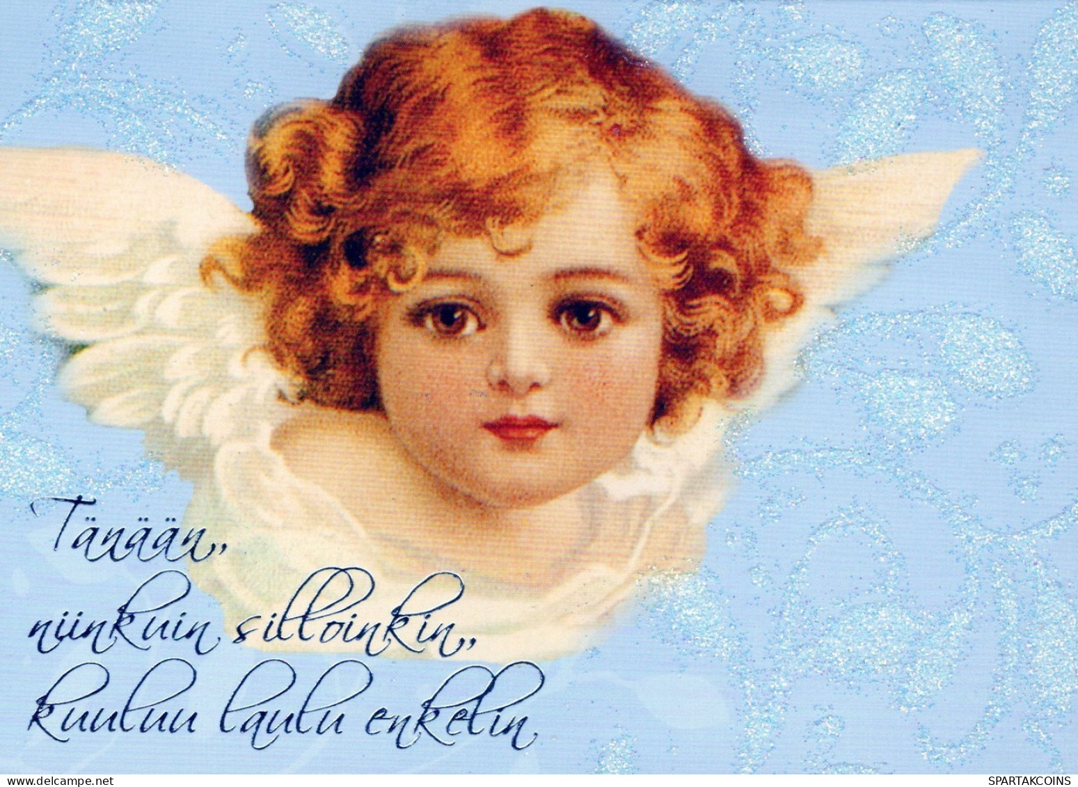 ANGELO Buon Anno Natale Vintage Cartolina CPSM #PAH173.IT - Angeles