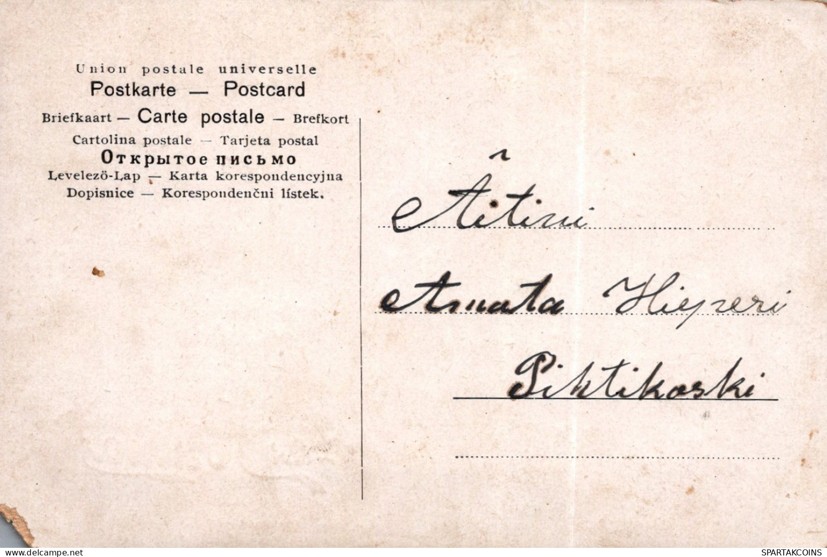 1901 ENGEL WEIHNACHTSFERIEN Vintage Antike Alte Postkarte CPA #PAG663.DE - Angeles