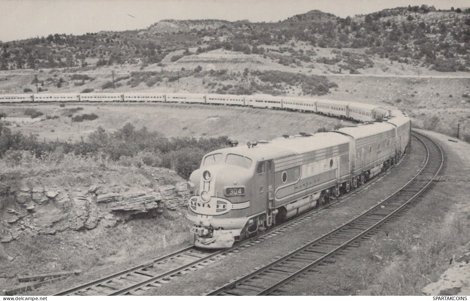 TRENO TRASPORTO FERROVIARIO Vintage Cartolina CPSMF #PAA372.IT - Eisenbahnen