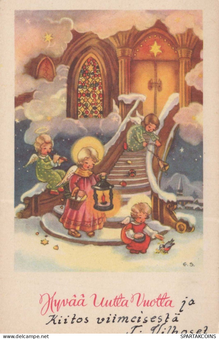 ENGEL Weihnachten Vintage Ansichtskarte Postkarte CPSMPF #PKD765.DE - Angels