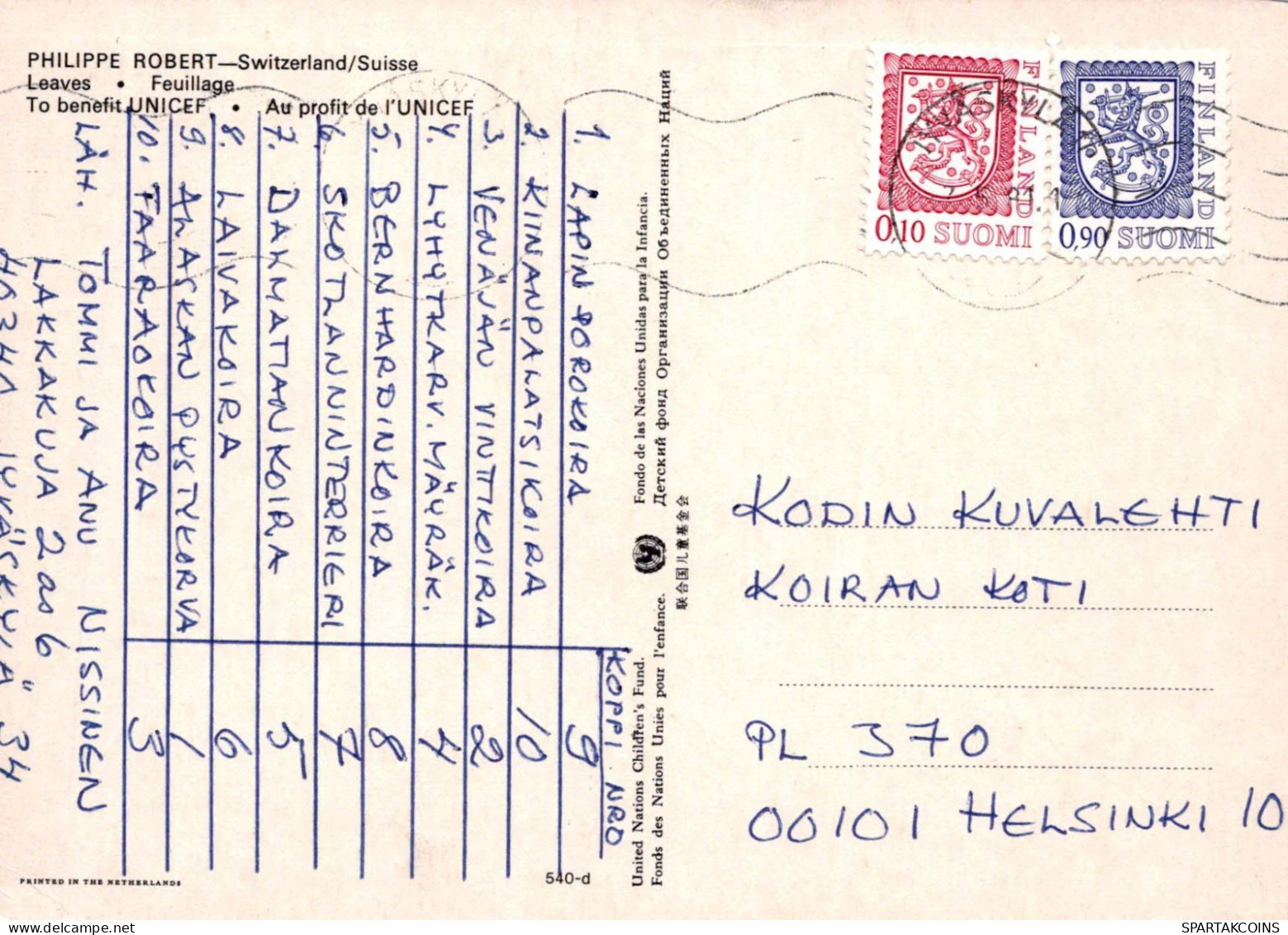 UMEN Vintage Ansichtskarte Postkarte CPSM #PBZ966.DE - Bäume