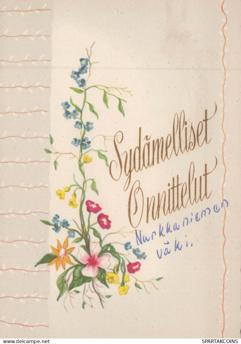 FLOWERS Vintage Ansichtskarte Postkarte CPSM #PBZ242.DE - Blumen