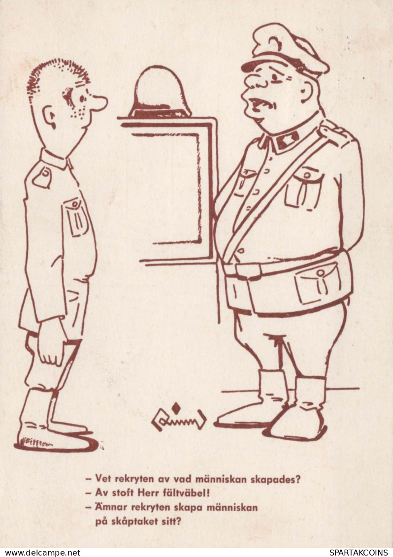 SOLDAT HUMOR Militaria Vintage Ansichtskarte Postkarte CPSM #PBV813.DE - Humoristiques