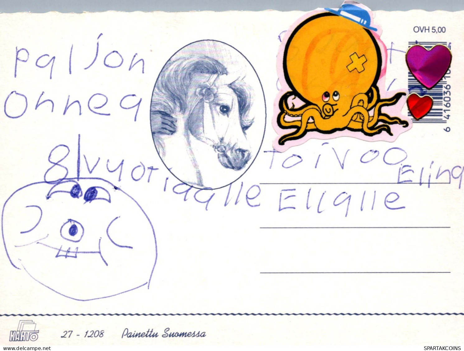 ALLES GUTE ZUM GEBURTSTAG 8 Jährige MÄDCHEN KINDER Vintage Postal CPSM #PBT783.DE - Anniversaire