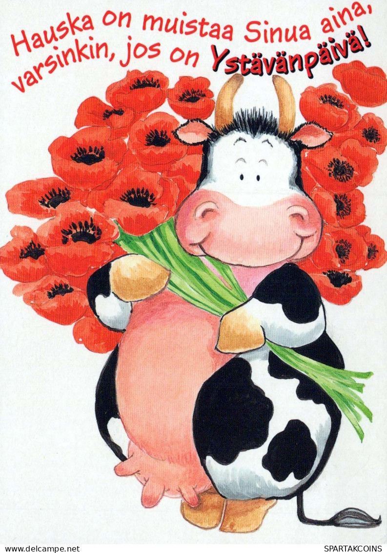 KUH Tier Vintage Ansichtskarte Postkarte CPSM #PBR785.DE - Cows