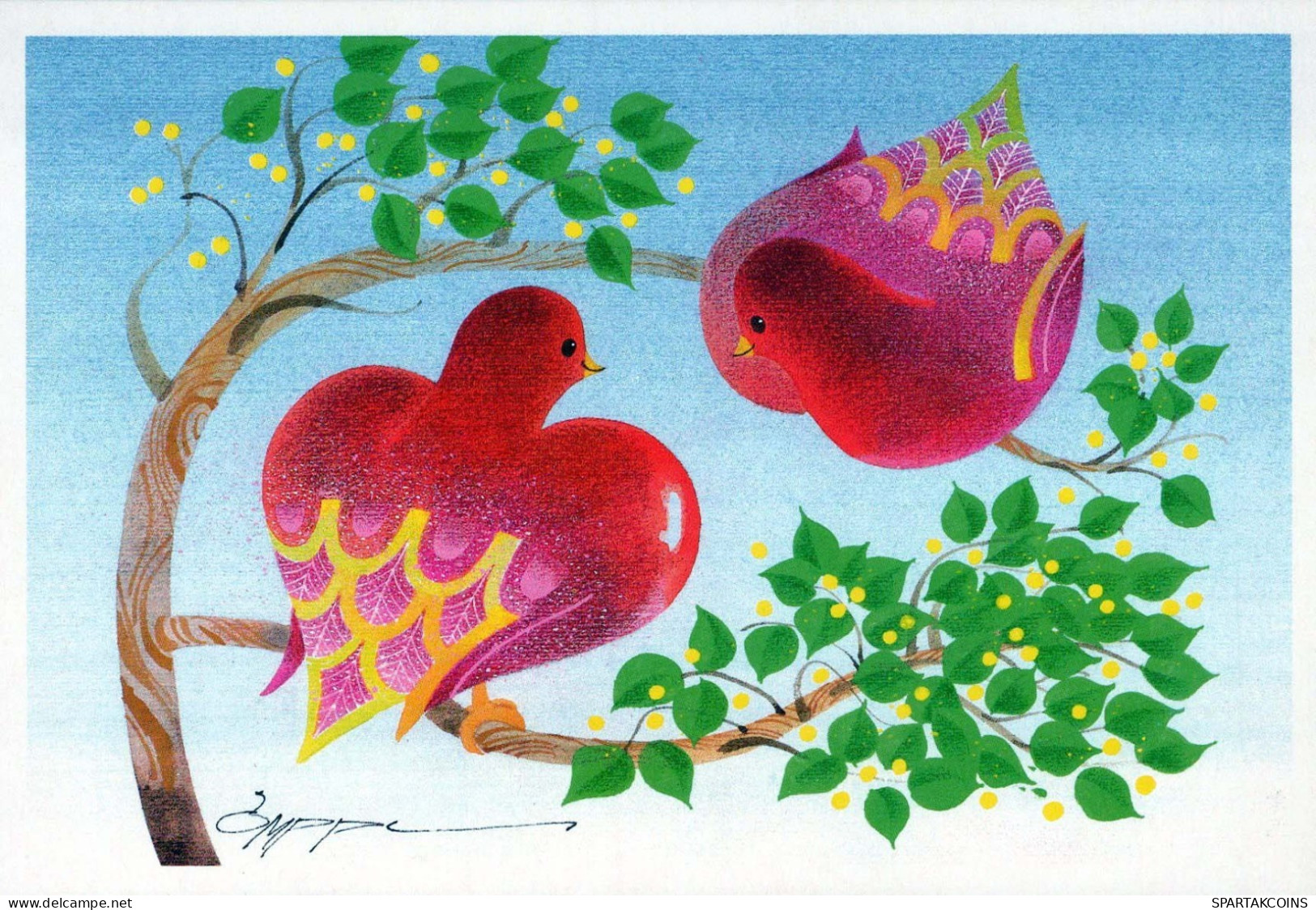 VOGEL Tier Vintage Ansichtskarte Postkarte CPSM #PBR531.DE - Birds