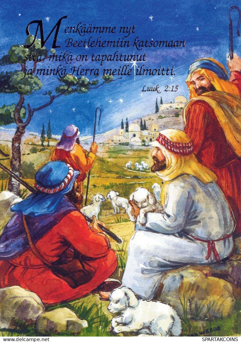 SAINTS Jesuskind Christentum Religion Vintage Ansichtskarte Postkarte CPSM #PBP653.DE - Otros & Sin Clasificación