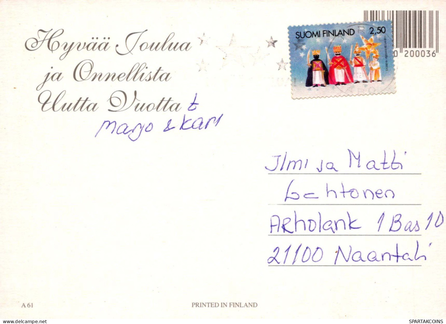 ENGEL Weihnachten Vintage Ansichtskarte Postkarte CPSM #PBP334.DE - Engel