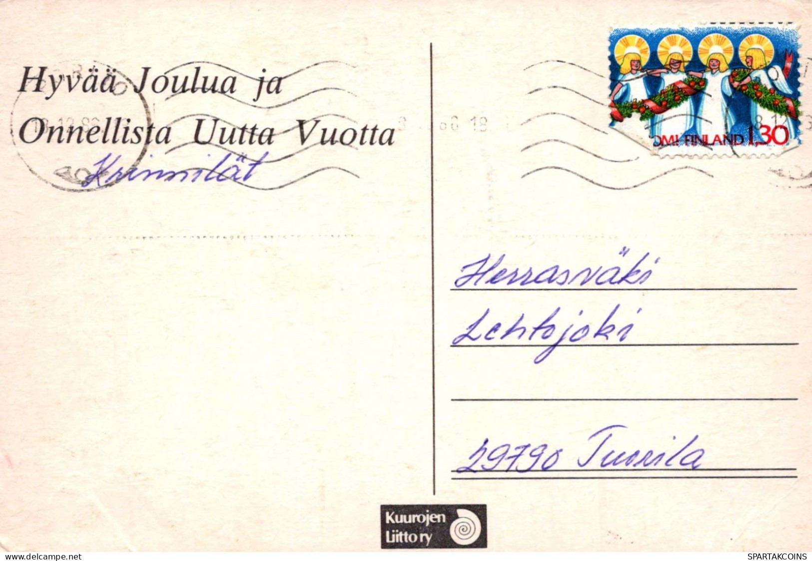 Neujahr Weihnachten Vintage Ansichtskarte Postkarte CPSM #PBN461.DE - Nouvel An