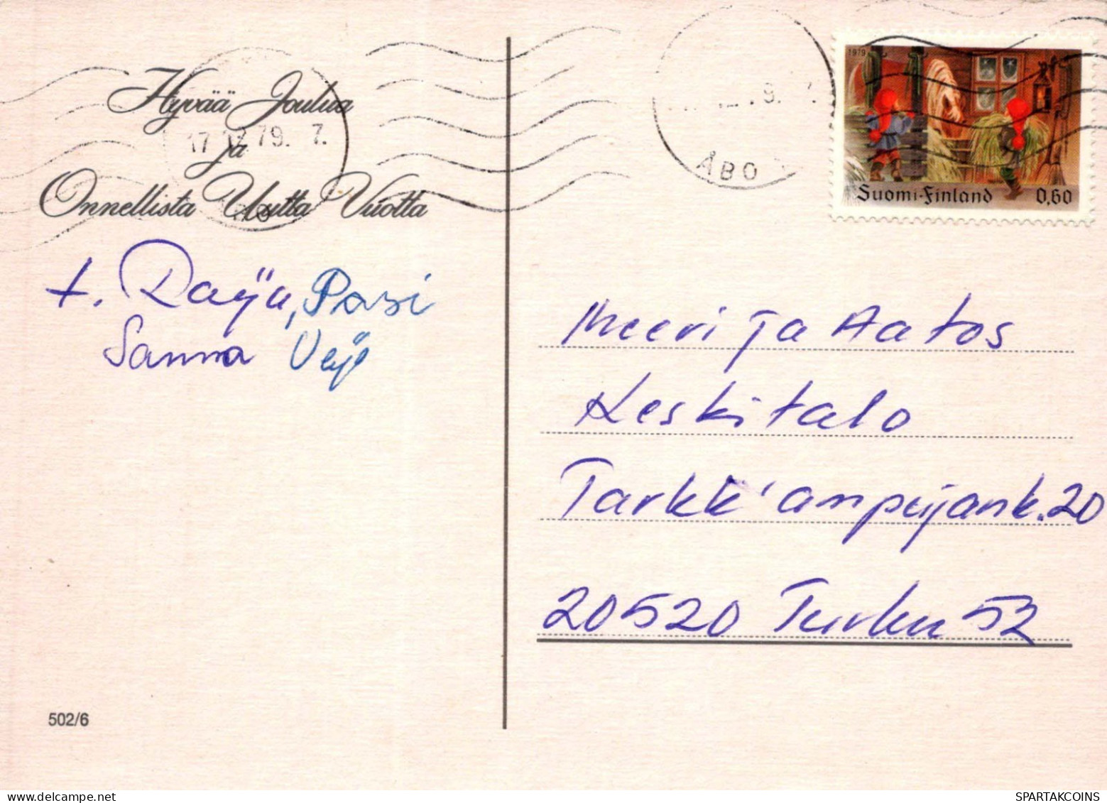 Neujahr Weihnachten PFERD Vintage Ansichtskarte Postkarte CPSM #PBM447.DE - Nouvel An