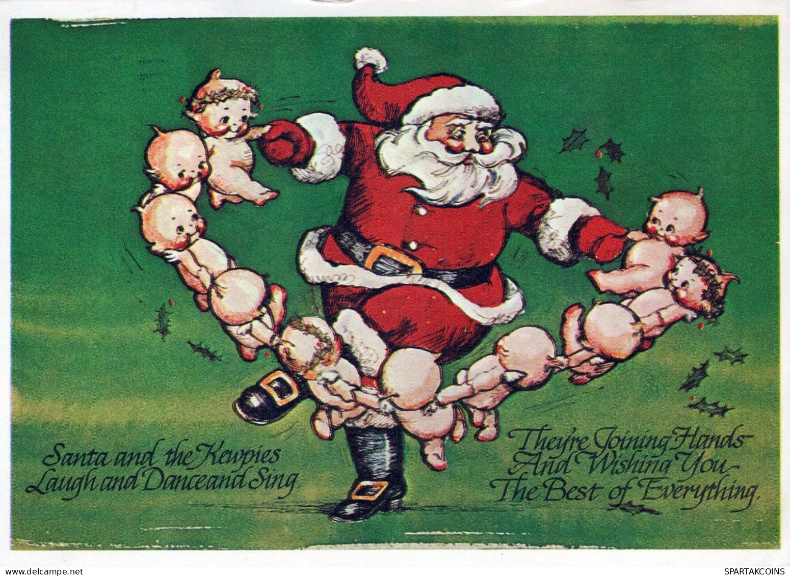 WEIHNACHTSMANN SANTA CLAUS Neujahr Weihnachten Vintage Ansichtskarte Postkarte CPSM #PBB304.DE - Santa Claus