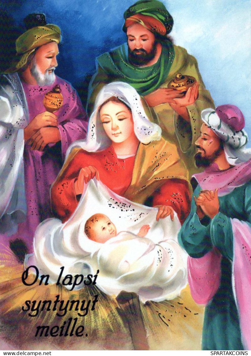 Jungfrau Maria Madonna Jesuskind Weihnachten Religion Vintage Ansichtskarte Postkarte CPSM #PBB878.DE - Virgen Maria Y Las Madonnas