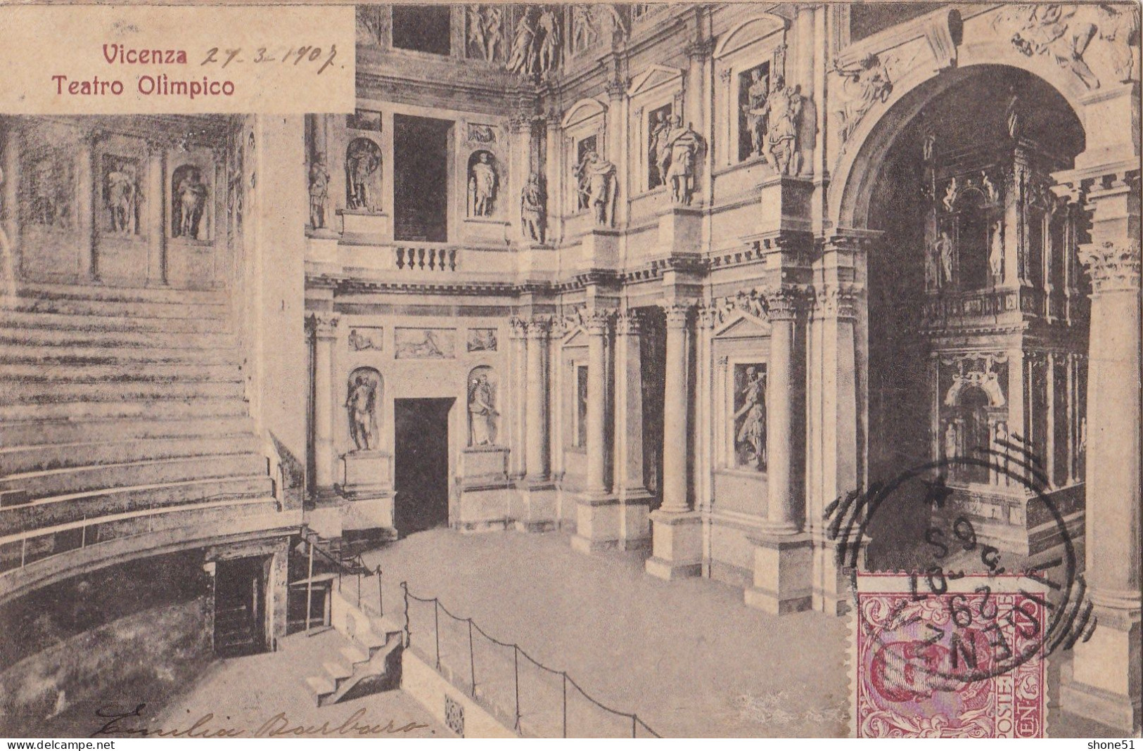VICENZA TEATRO OLIMPICO  1907 G - Vicenza