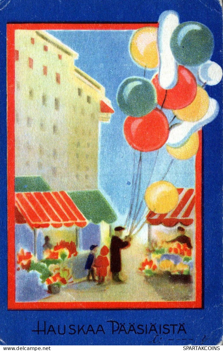 PASQUA BAMBINO UOVO Vintage Cartolina CPA #PKE347.IT - Pâques