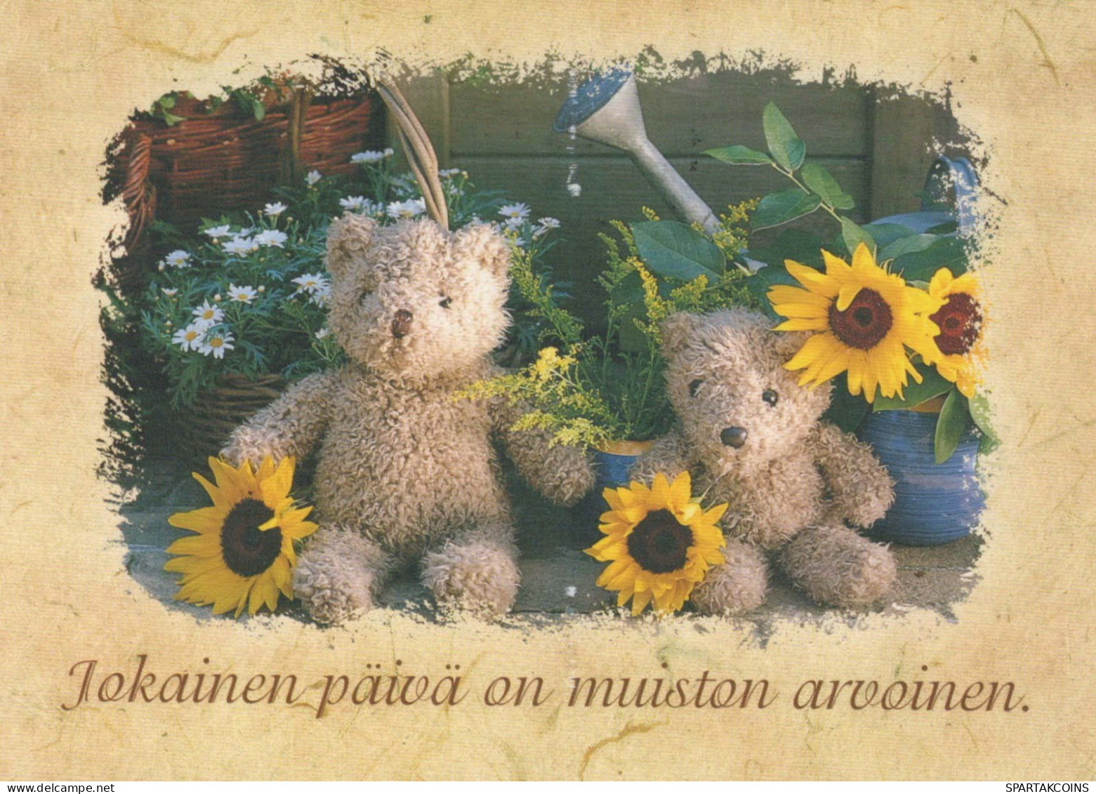 NASCERE Animale Vintage Cartolina CPSM #PBS200.IT - Bären