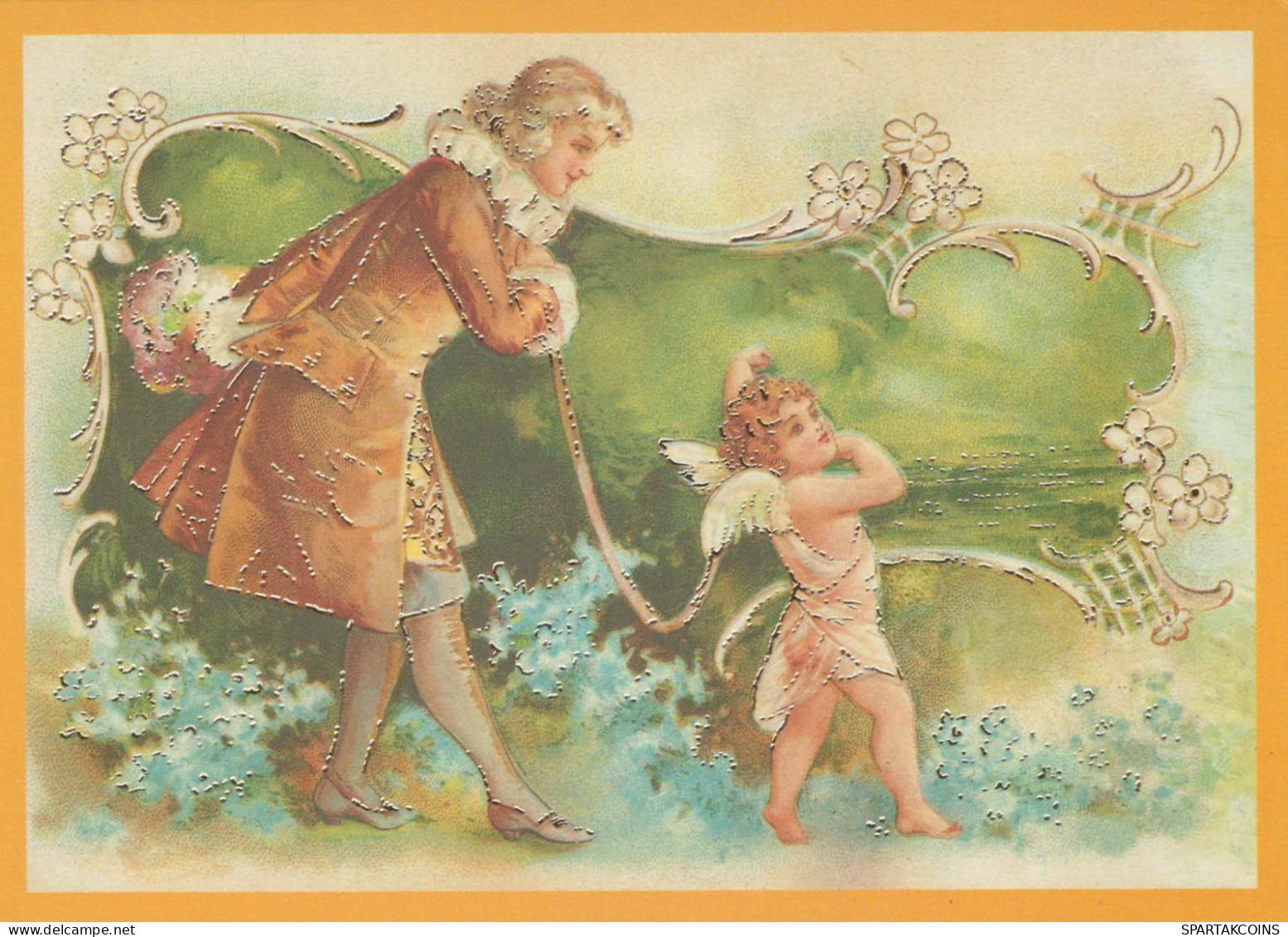 ANGELO Natale Vintage Cartolina CPSM #PBP524.IT - Engelen