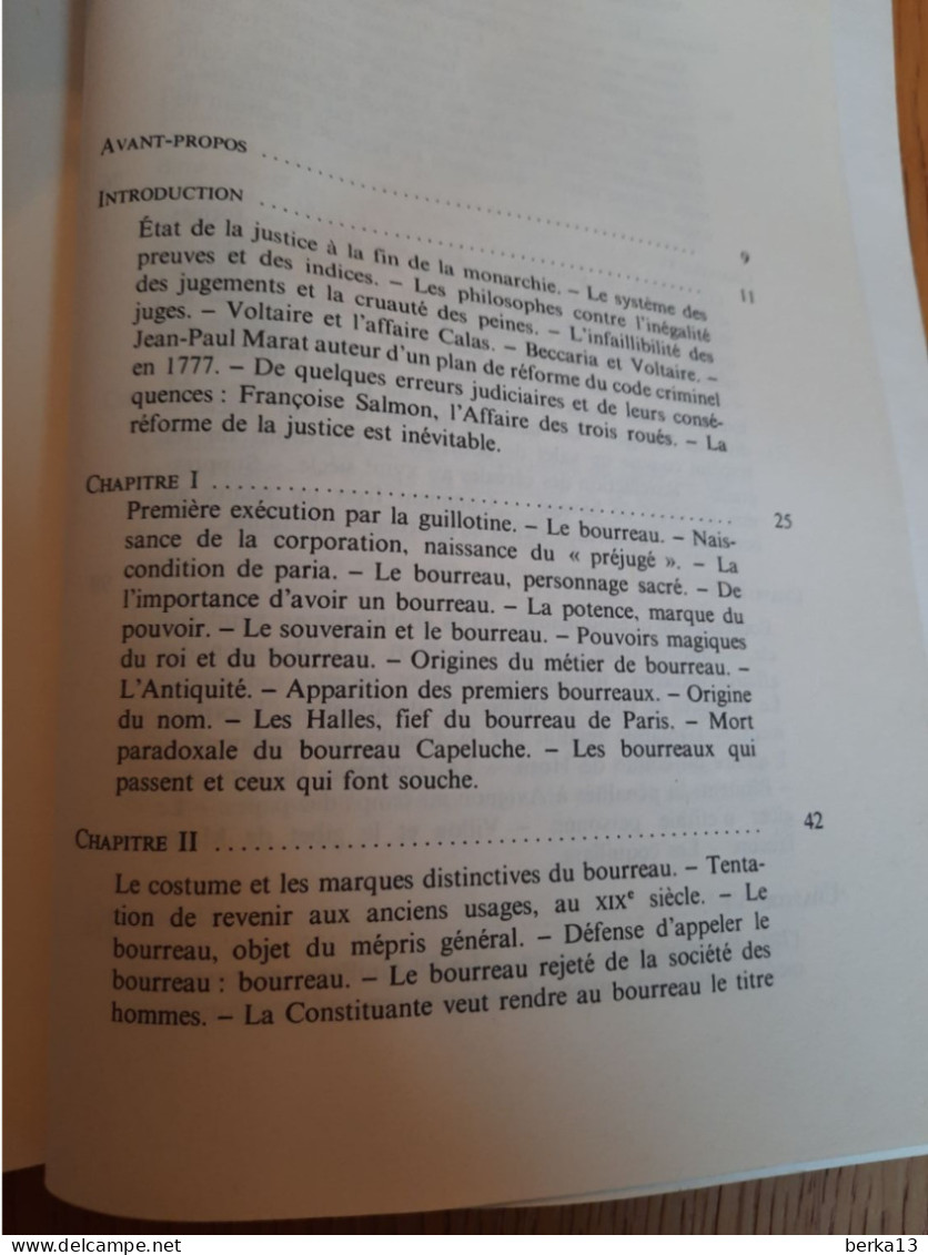 Le Métier De Bourreau Du Moyen-Age à Aujourd'hui DELARUE 1979 - Sociologia