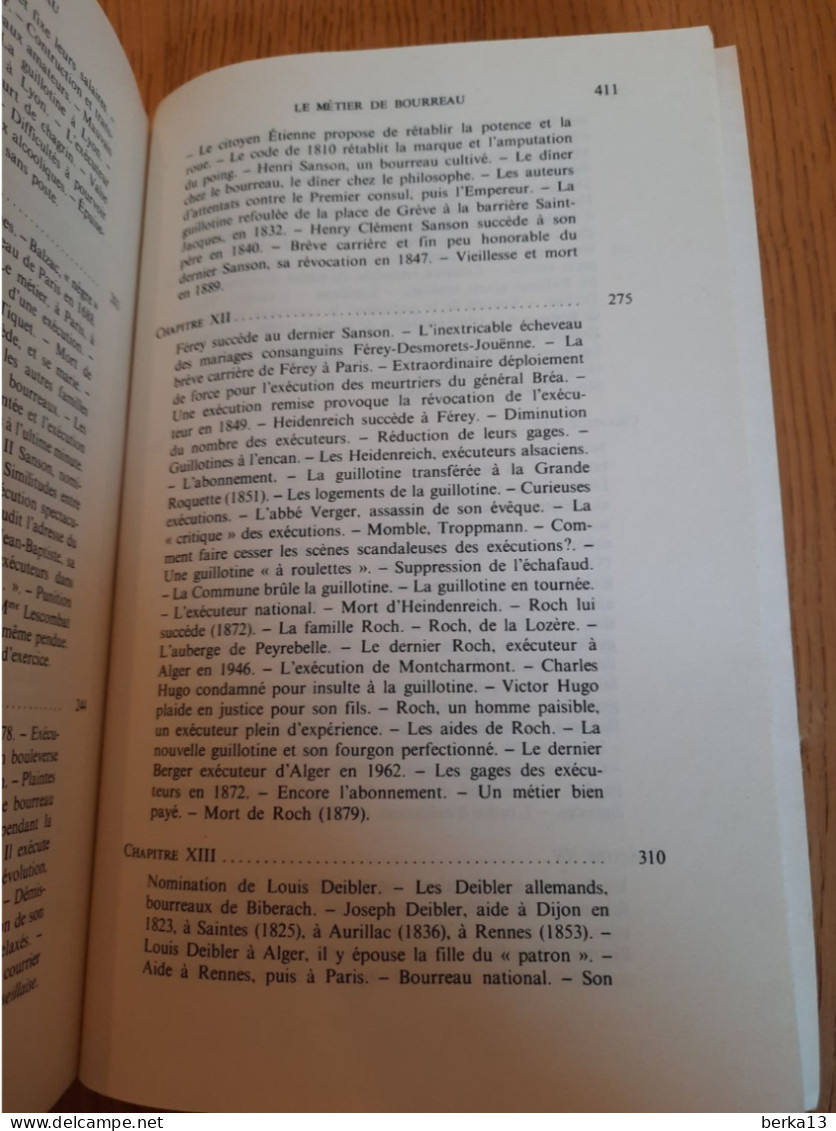 Le métier de bourreau du Moyen-Age à aujourd'hui DELARUE 1979