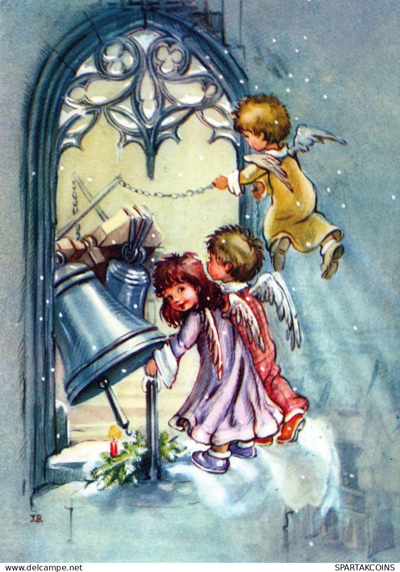 ANGELO Natale Vintage Cartolina CPSM #PBP335.IT - Angels