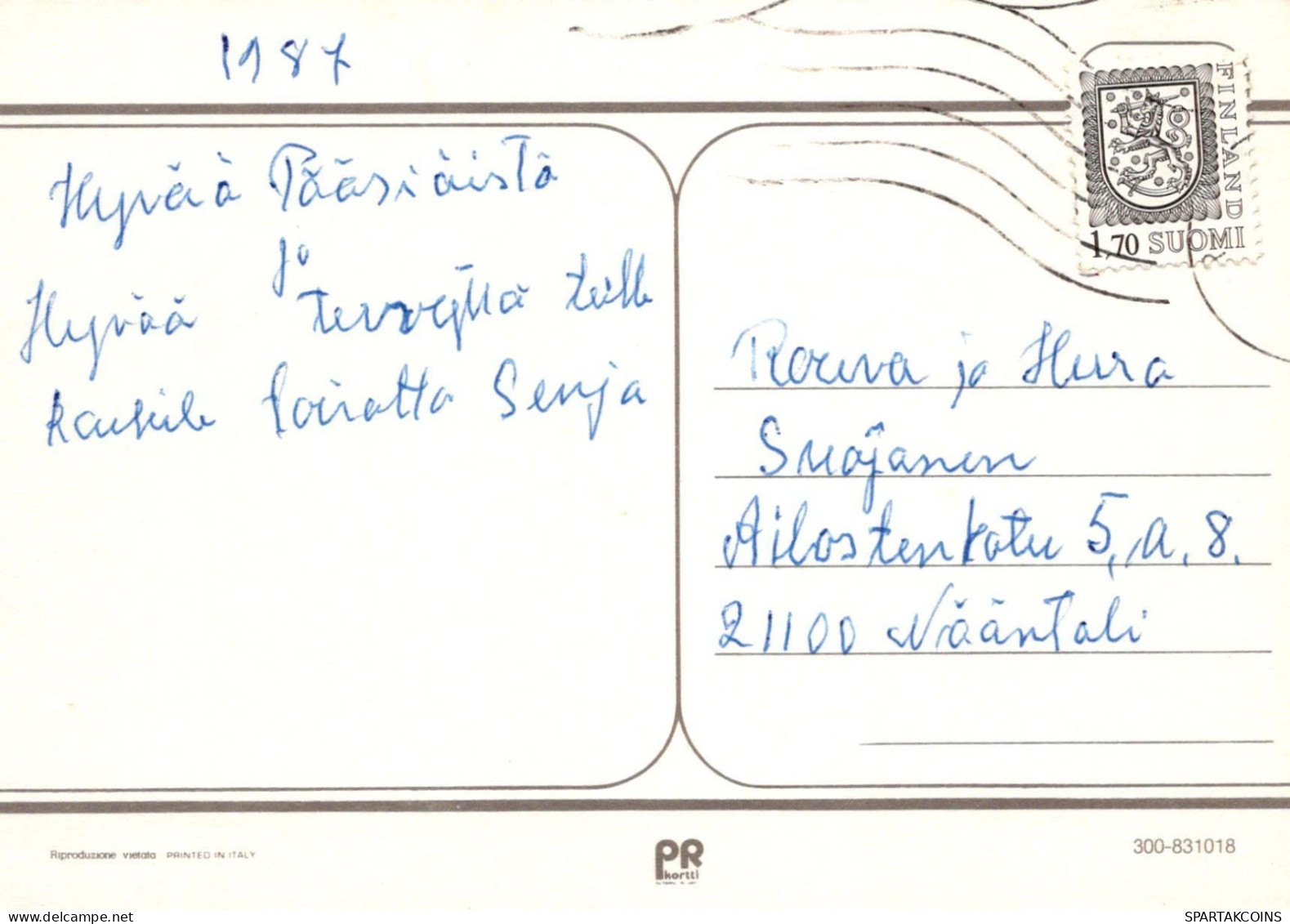 PASQUA UOVO Vintage Cartolina CPSM #PBO145.IT - Ostern