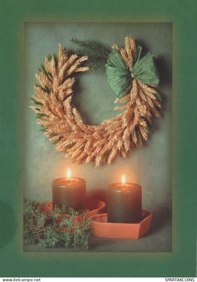 Buon Anno Natale CANDELA Vintage Cartolina CPSM #PBN712.IT - New Year