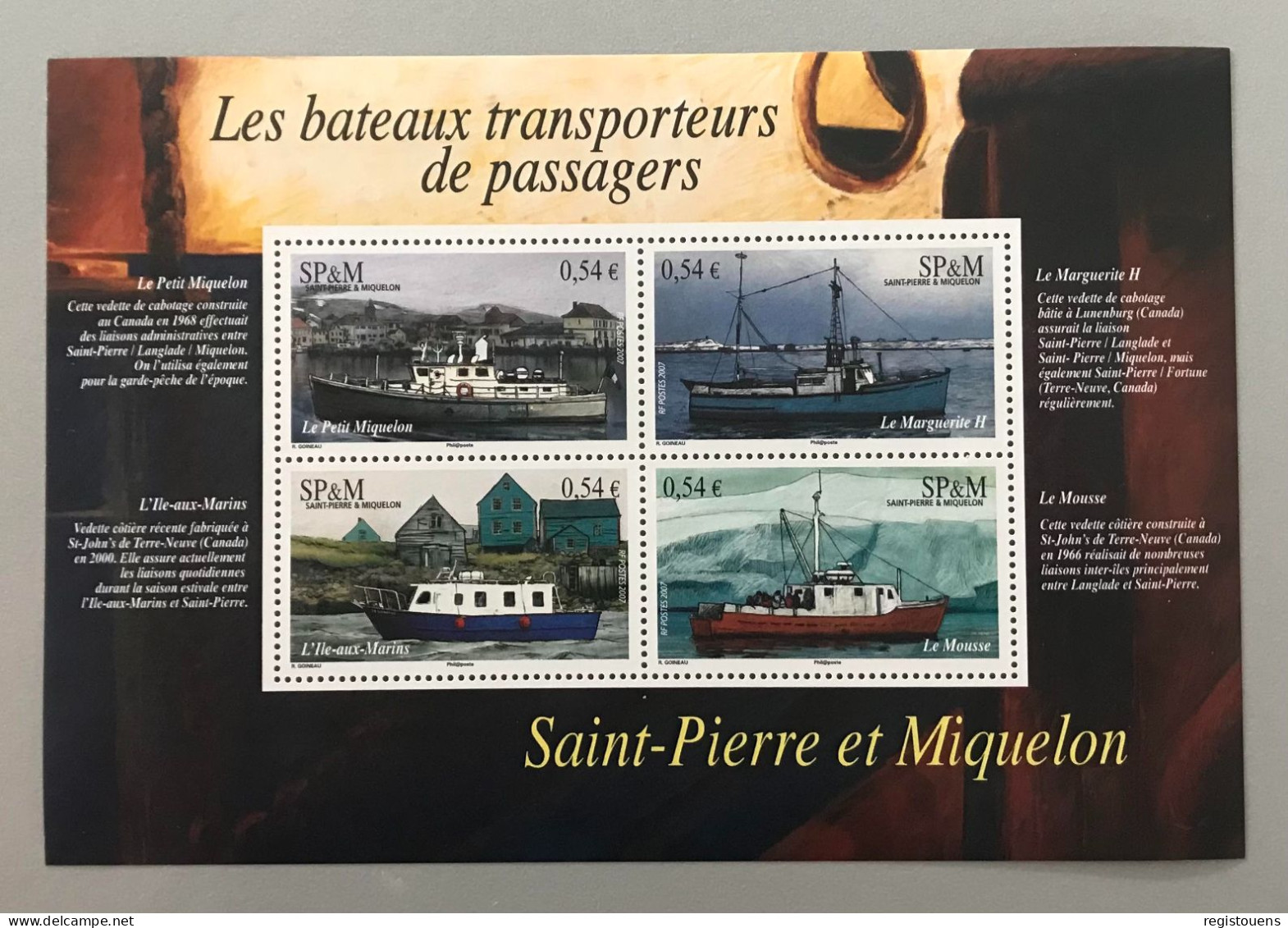 Bloc Neuf** Saint-Pierre Et Miquelon 2007 - Blocks & Sheetlets