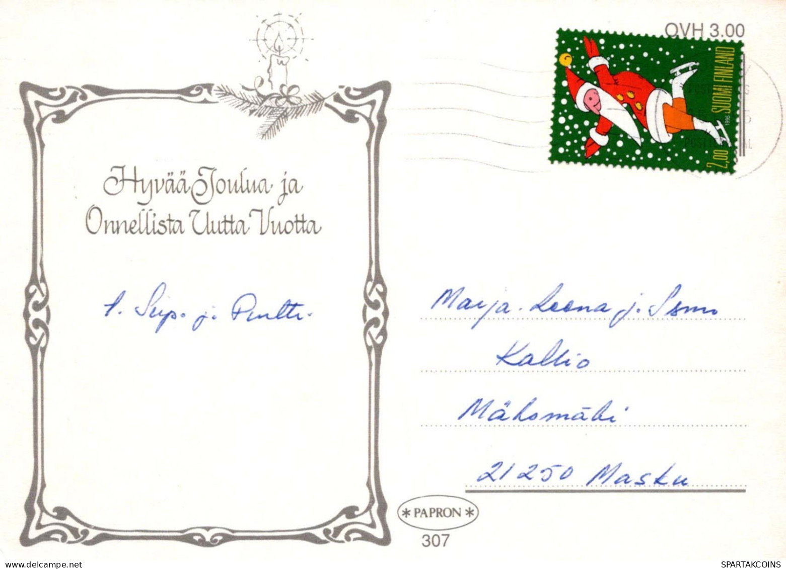 Buon Anno Natale CANDELA Vintage Cartolina CPSM #PAY354.IT - Neujahr