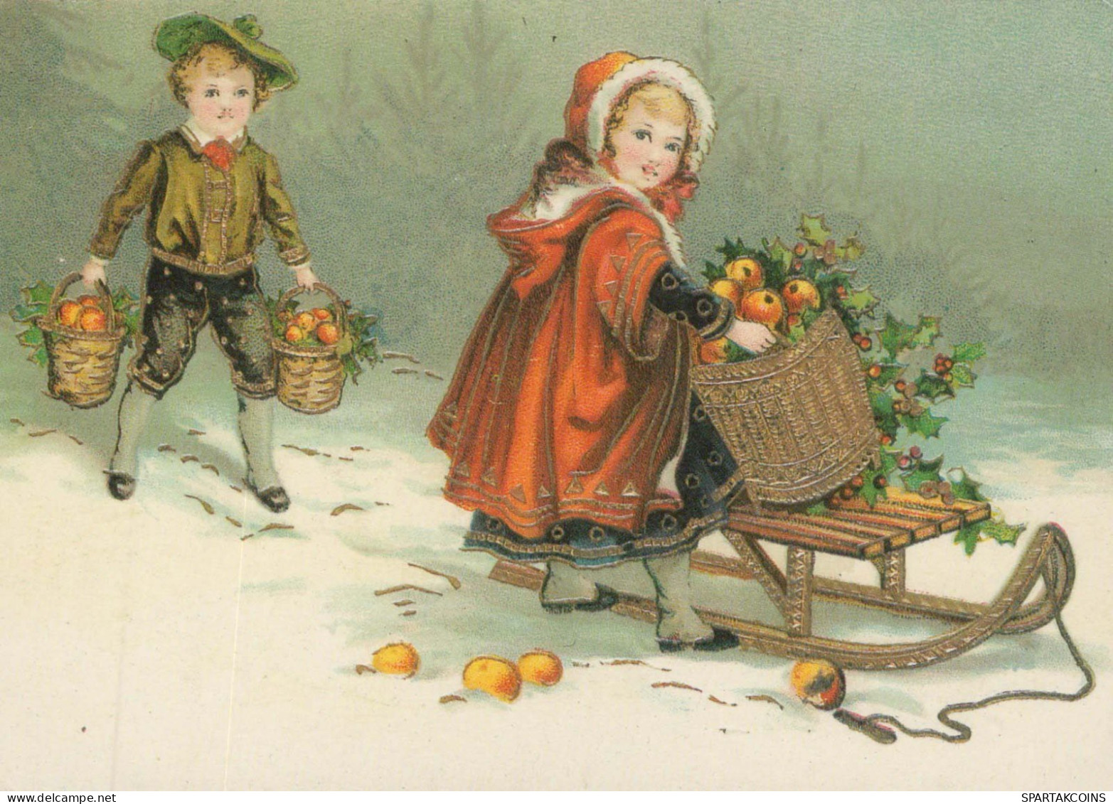 Buon Anno Natale BAMBINO Vintage Cartolina CPSM #PAW656.IT - Neujahr