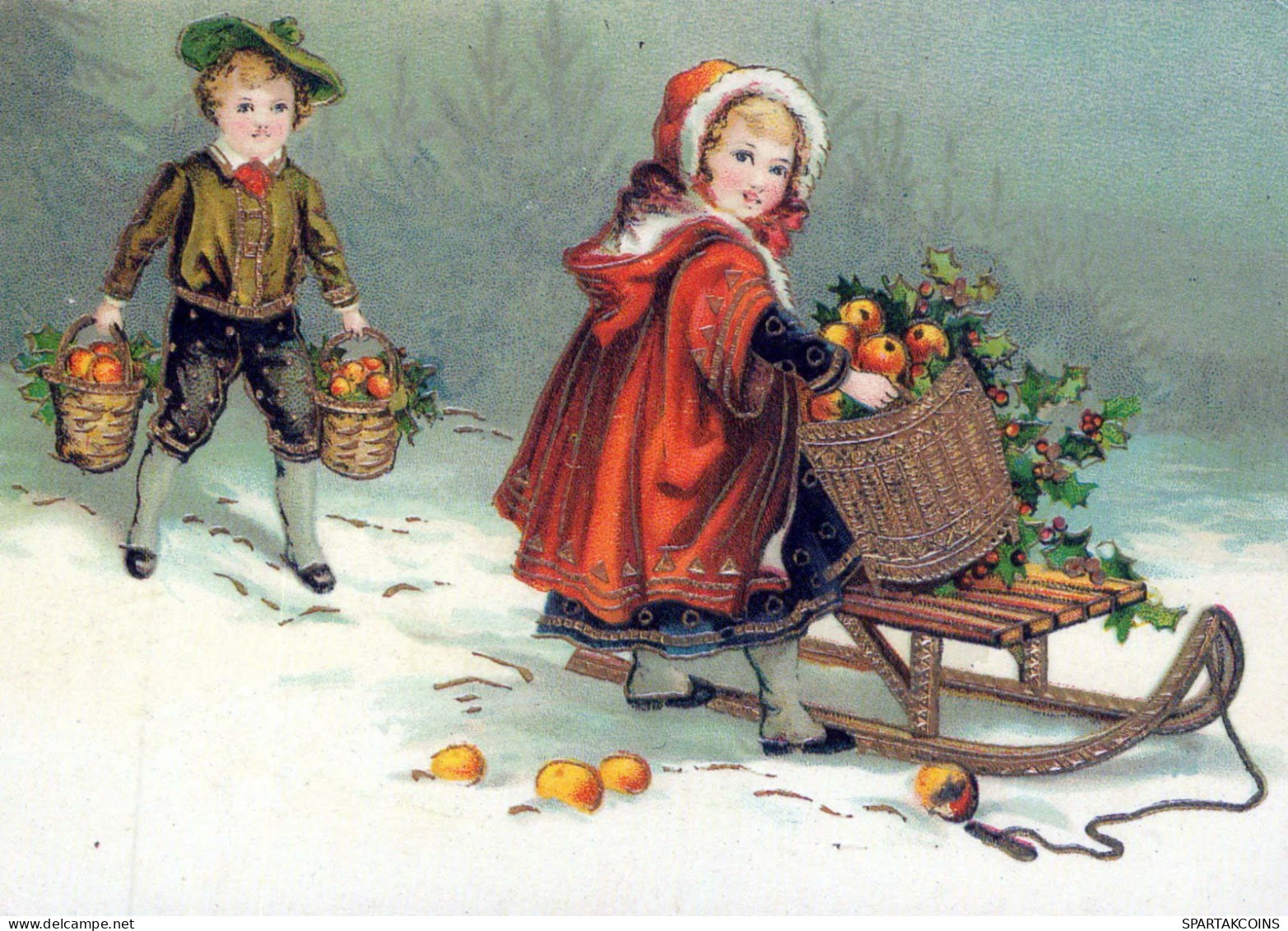 Buon Anno Natale BAMBINO Vintage Cartolina CPSM #PAW656.IT - Neujahr