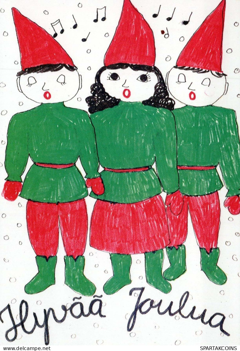 Buon Anno Natale BAMBINO Vintage Cartolina CPSM #PAY036.IT - Neujahr