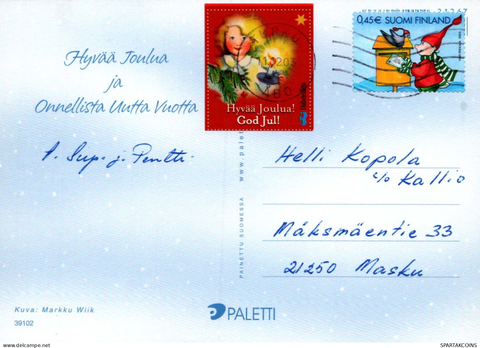 Buon Anno Natale CANDELA Vintage Cartolina CPSM #PAV121.IT - Año Nuevo