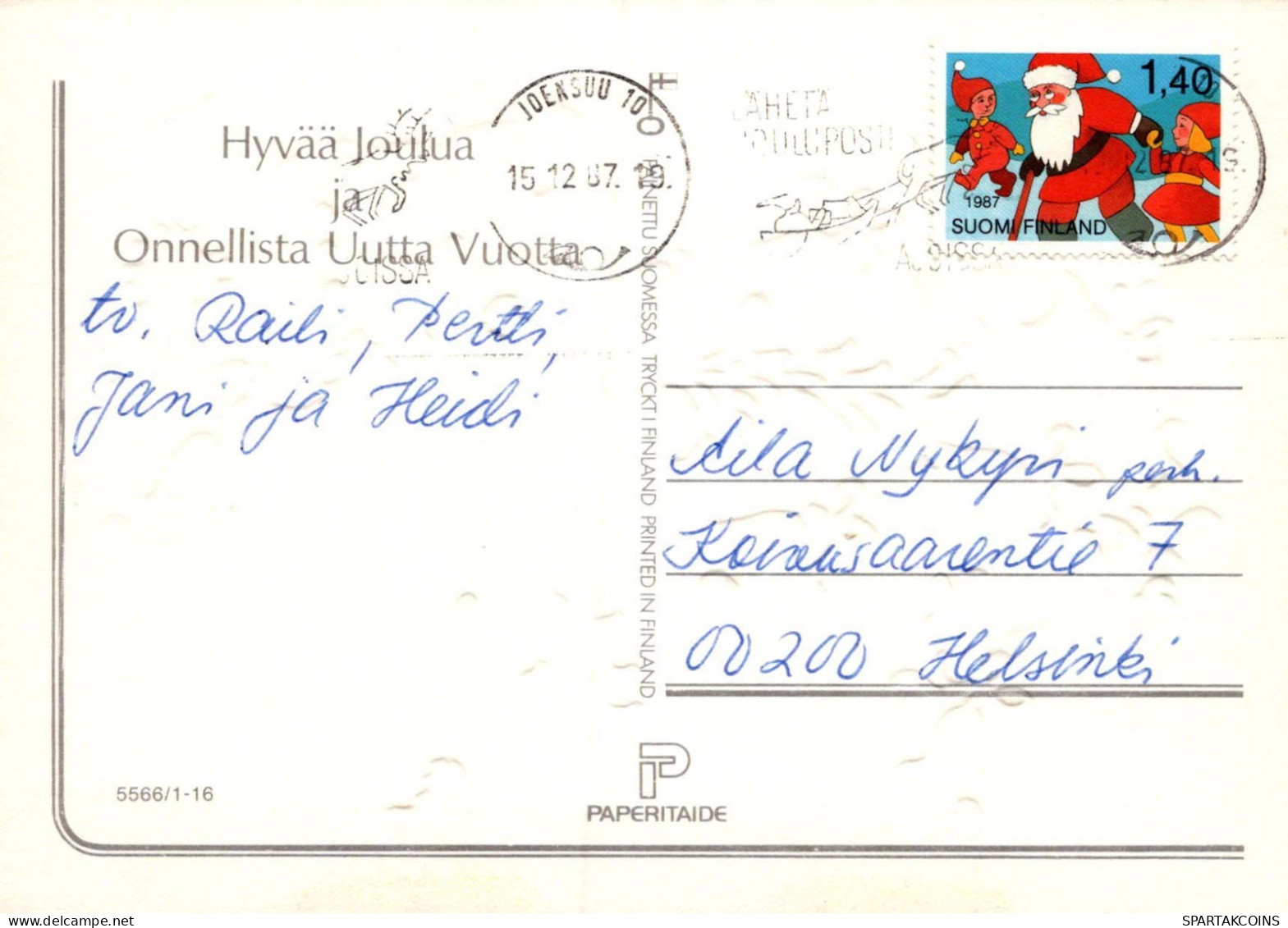 Buon Anno Natale MOUSE Vintage Cartolina CPSM #PAU916.IT - Neujahr