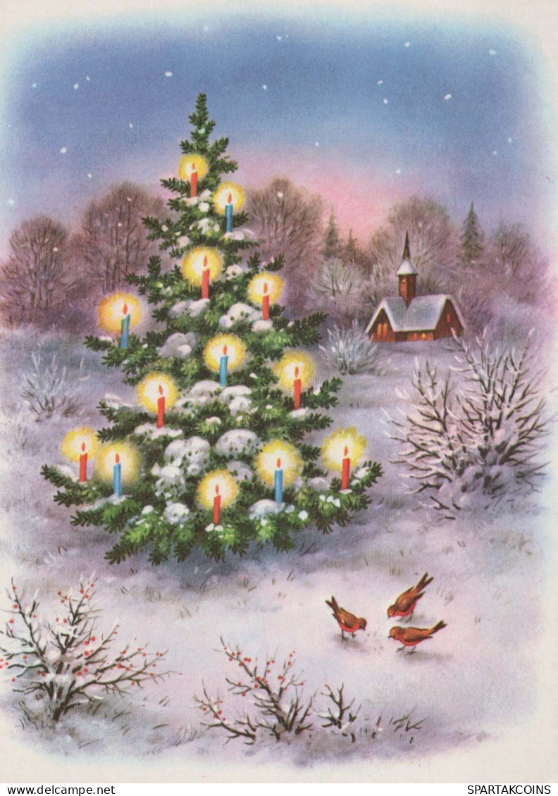 Buon Anno Natale Vintage Cartolina CPSM #PAV246.IT - Año Nuevo