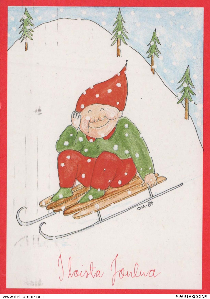 Buon Anno Natale BAMBINO Vintage Cartolina CPSM #PAU175.IT - Neujahr