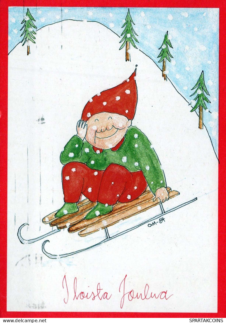 Buon Anno Natale BAMBINO Vintage Cartolina CPSM #PAU175.IT - Año Nuevo