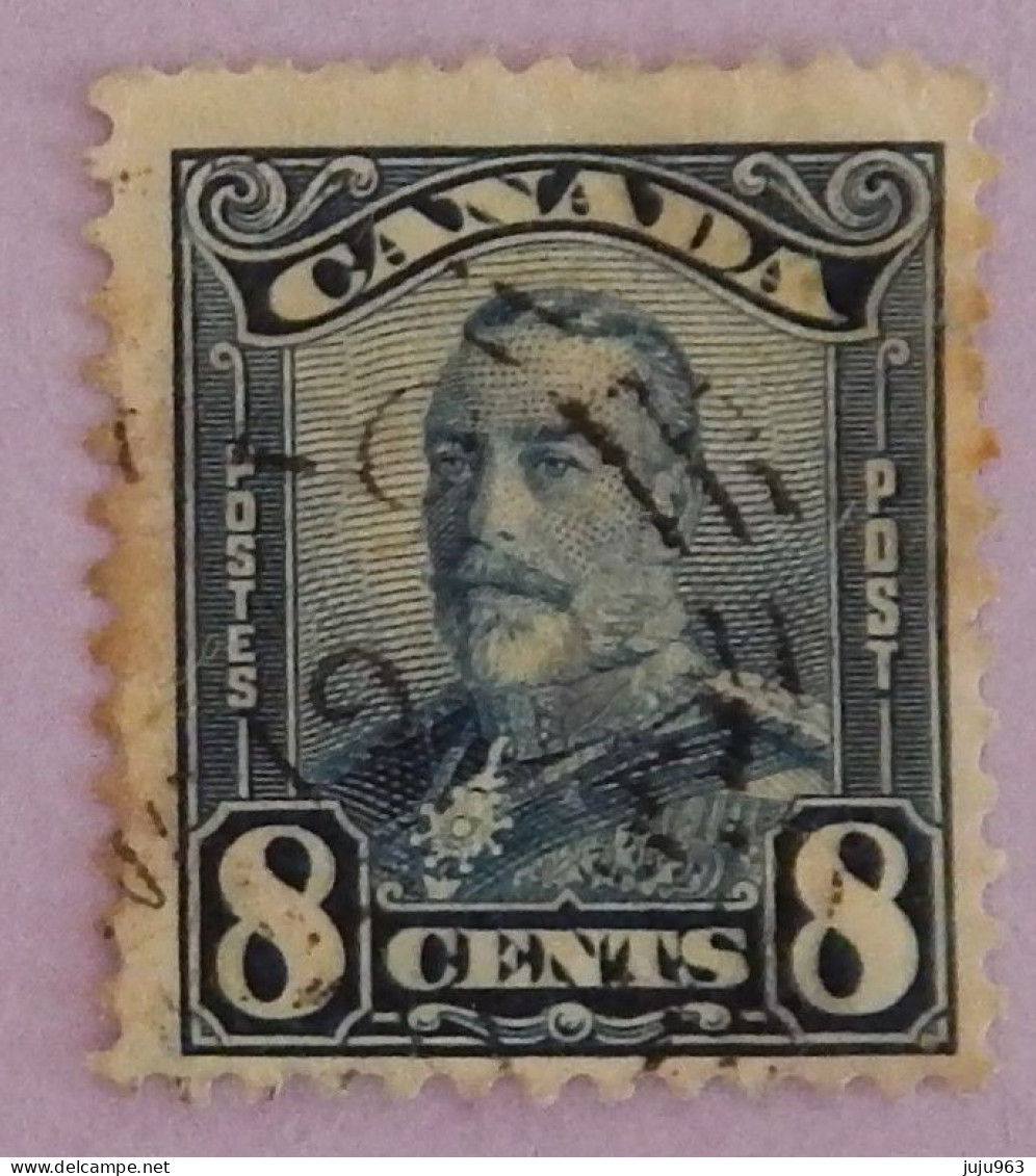 CANADA YT 134 OBLITÉRÉ "GEORGE V"  ANNÉES 1928/1929 - Usati