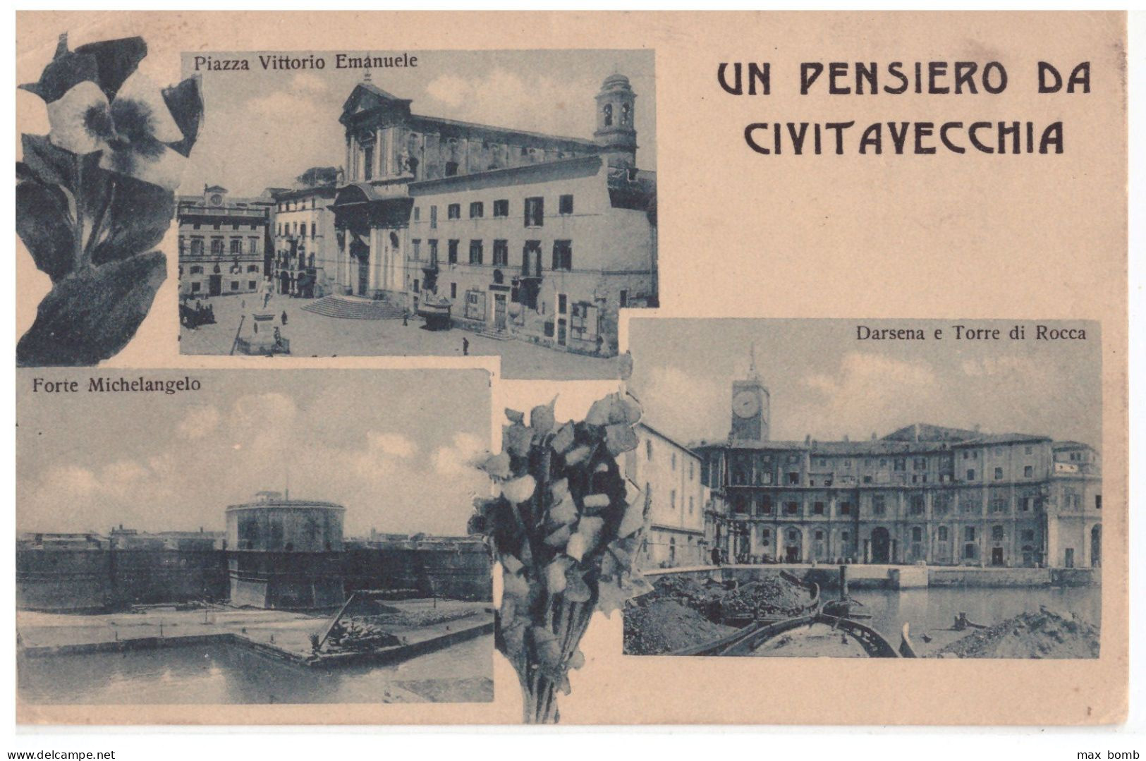 1912 CIVITAVECCHIA 1 -- UN PENSIERO ROMA - Civitavecchia