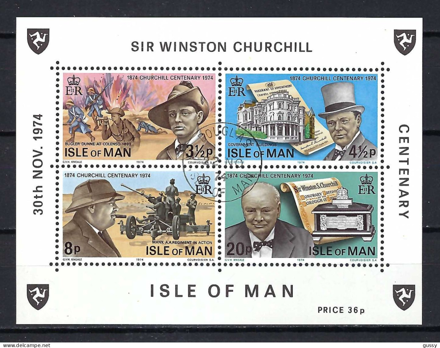 ISLE OF MAN 1995: B&F Obl. "W. Churchill" - Sir Winston Churchill