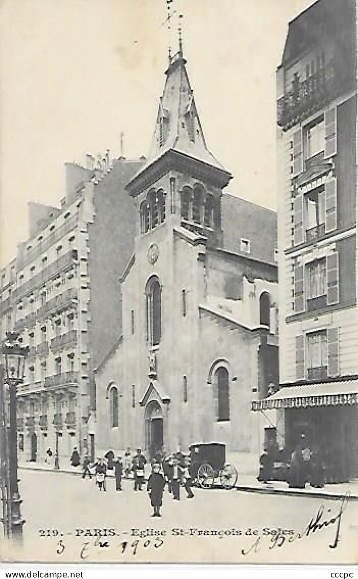 CPA Paris Eglise Saint-François De Sales - Paris (07)