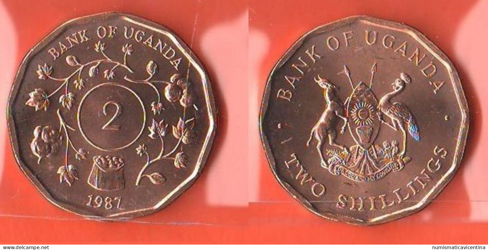 Uganda Ouganda 2 Shillings 1987 - Oeganda